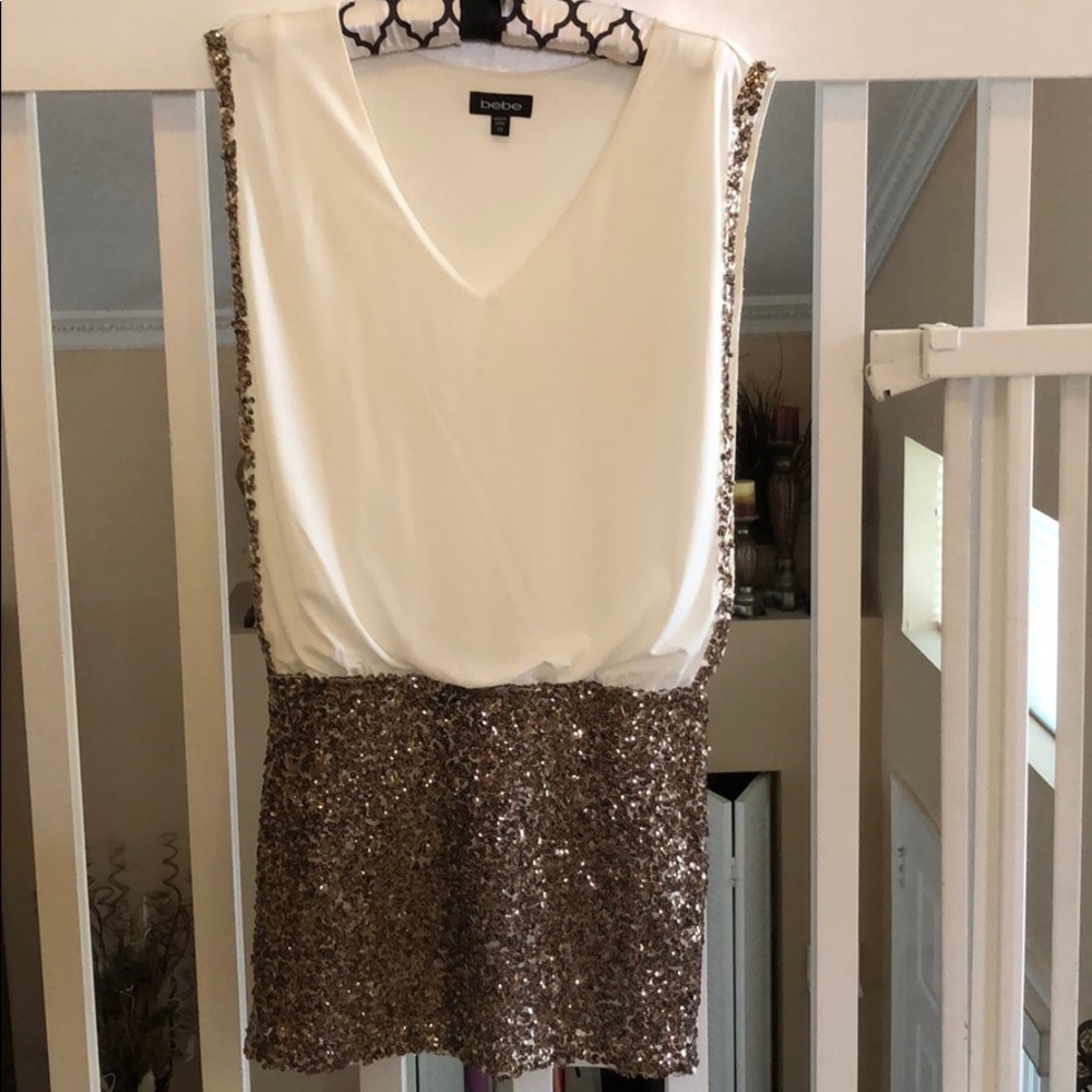 Bebe sequin mini dress